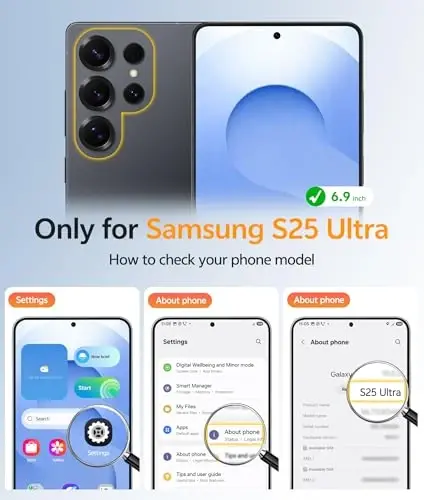 FNTCASE for Samsung Galaxy S25 Ultra Case: [Fit for Magsafe] [Full Camera Protection] Translucent Matte Cases with [Screen Protector] Military Grade Shockproof Protective Phone Cover - FNTCASE (1)