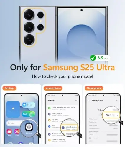 FNTCASE for Samsung Galaxy S25 Ultra Case: [Fit for Magsafe] [Full Camera Protection] Translucent Matte Cases with [Screen Protector] Military Grade Shockproof Protective Phone Cover - FNTCASE (1)