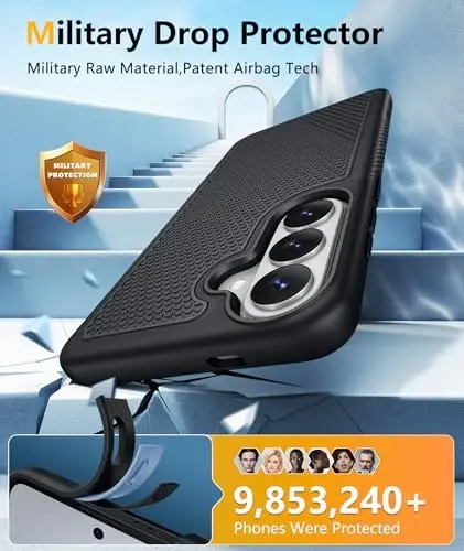 FNTCASE for Samsung Galaxy S26 Case: [Compatible with Magsafe] [Magnetic Phone Cover with Screen Protector] Military Grade Drop Protection Anti-Slip Anti-Fingerprint Dual Layer Shockproof (Magnetic) - 5