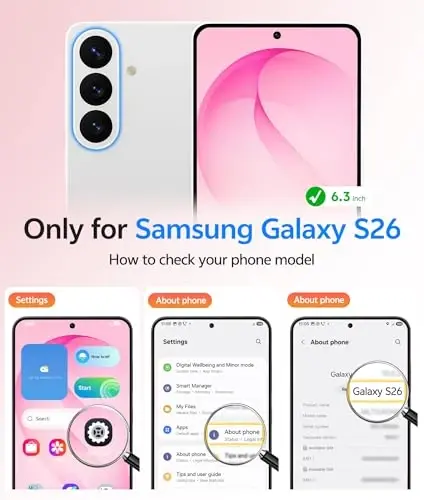 FNTCASE for Samsung Galaxy S26 Case: [Fit for Magsafe] [Full Camera Protection & Screen Protector] Translucent Matte Military Grade - Shockproof Protective Phone Cover for Samsung S 26 - Hot Pink - FNTCASE (1)