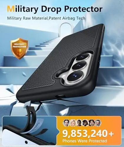 FNTCASE for Samsung Galaxy S26 Plus Case: [Compatible with Magsafe] [Magnetic Phone Cover with Screen Protector] Military Grade Drop Protection Anti-Slip Dual Layer Shockproof (Magnetic) - 5