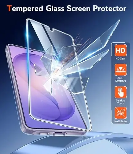 FNTCASE for Samsung Galaxy S26-Ultra Case: Clear Magnetic Phone Cases with Screen Protector Compatible with Magsafe Slim Anti Yellowing Rugged Protective Transparent Cell Phone Cover (Clear) - 3