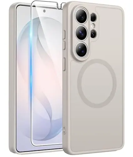 FNTCASE for Samsung Galaxy S26 Ultra Case, Compatible with Magsafe | Screen Protector, Full Camera Protection, Translucent Matte, 14FT Military Grade Drop Proof, Protective Phone Cover 