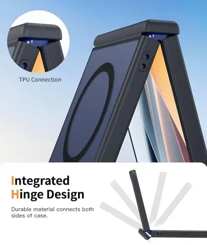 FNTCASE for Samsung-Galaxy Z Flip 8 Matte Case with Hinge Protection | Compatible with Magsafe, Screen Protector, Military Grade Drop Shockproof Protective, Magnetic Translucent Phone Case - 6