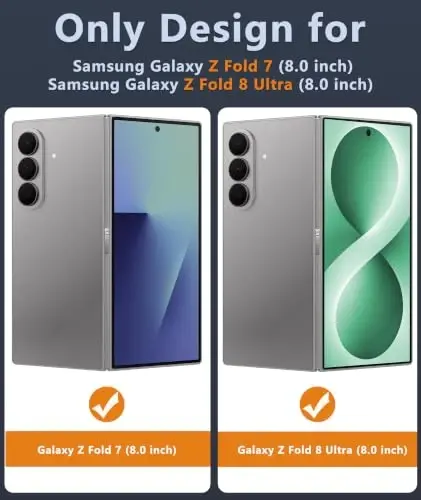 FNTCASE for Samsung Galaxy Z Fold 8 Ultra Case: Galaxy Z Fold 7 Case: [Fit for Magsafe] [Screen Protector] Military Grade Drop Protection, Translucent Matte Magnetic Phone Cover - Green - 2