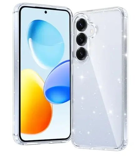 FNTCASE for Samsung S25 Plus Case: Military Grade Anti-Drop Rugged Shockproof and Anti-Yellowing Protection Cover - Transparent Cases 