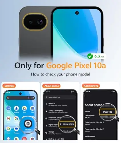 FNTCASE Google Pixel 10a uchun g‘ilof: [Magsafe bilan mos keladi] [Ekran himoyasi] bilan shaffof mat g‘iloflar, harbiy darajadagi zarbaga chidamli himoya magnit telefon qopqog‘i Pixel 10A uchun - Ko‘k - 2