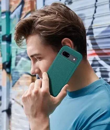 FNTCASE Google Pixel 8A uchun g'ilof: Ikki qatlamli bardoshli zarbaga chidamli himoya mobil telefon qopqog'i gibrid mat teksturali qobiq bilan | Og'ir yuk ko'taruvchi harbiy darajadagi tushishdan himoya qiluvchi bamper - 6