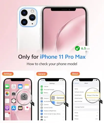 FNTCASE for iPhone 11 Pro Max Case: [Compatible with Magsafe] Translucent Matte Magnetic Cases [Full Camera Protection] Military Grade Shockproof Protective Phone Cover - Light Pink - 2