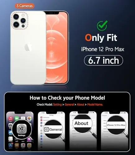 FNTCASE iPhone 12 Pro-Max G'ilofi: Magsafe bilan mos keluvchi mot magnitli telefon g'iloflari, yupqa, sarg'aymaydigan, harbiy darajadagi tushishdan himoya, mustahkam himoyalovchi yarim shaffof telefon g'ilofi (C-To'q sariq) - FNTCASE (1)