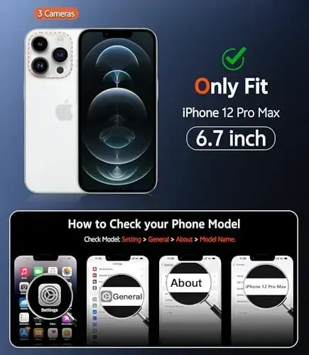 FNTCASE iPhone 12 Pro-Max uchun g'ilof: MagSafe bilan mos keladigan sarg'ayishga qarshi ingichka shaffof g'ilof | Harbiy darajadagi himoya va zarbga chidamli mustahkam tushishdan himoya qiluvchi yupqa shaffof telefon qopqog'i (D-pushti) - 2