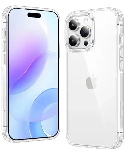 FNTCASE iPhone 12 Pro-Max uchun g‘ilof: Magsafe bilan mos keluvchi tiniq telefon g‘iloflari, ingichka, sarg‘ayishga qarshi, harbiy darajadagi zarbadan himoya, mustahkam zarbga chidamli shaffof telefon qopqog‘i (B-Clear) - 5