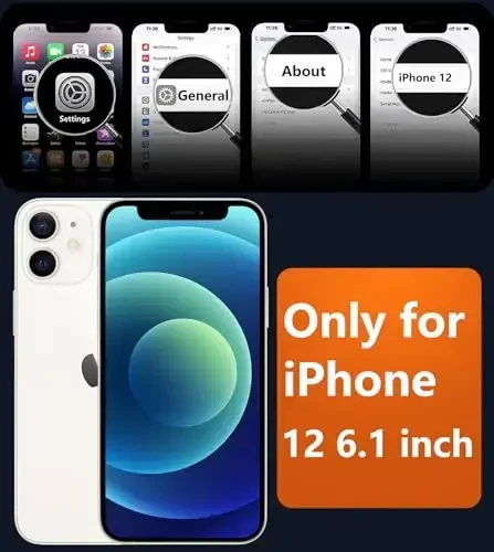 FNTCASE iPhone 12 uchun telefon g'ilofi: iPhone 12 Pro uchun magnitli mat teksturali harbiy darajadagi tushishdan himoya qiluvchi yarim shaffof g'ilof - Ingichka bardoshli zarbga chidamli himoya bamperi - 2
