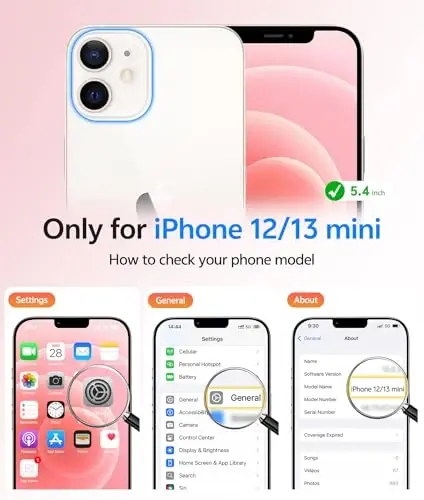 FNTCASE iPhone 13 Mini uchun g'ilof: iPhone 12 Mini magnitli mat harbiy darajadagi tushishdan himoya qiluvchi yarim shaffof mobil telefon qopqog'i - Ingichka, mustahkam, zarbga chidamli bamper g'ilof - FNTCASE (1)