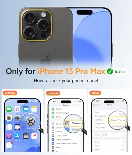 FNTCASE iPhone 13 Pro Max uchun telefon g‘ilofi: Magnitli yarim shaffof mato tuzilishli ingichka g‘iloflar | Harbiy darajadagi himoya, zarbga chidamli, mustahkam, tushishga chidamli, muzlatilgan telefon qopqog‘i - FNTCASE (1)