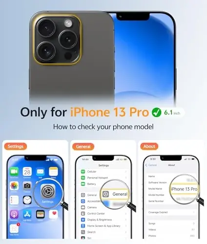 FNTCASE iPhone 13 Pro uchun g'ilof: Ekran himoyachisi bilan kuchli magnitli telefon g'ilofi | Yarim shaffof mato Slim zarbga chidamli himoya tomchidan himoya telefon qopqog'i - FNTCASE (1)