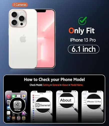 FNTCASE iPhone 13 Pro uchun g'ilof: Magsafe bilan mos keladigan mat magnit telefon g'iloflari, ekran himoyachisi bilan, ingichka, sarg'ayishga qarshi, zarbga chidamli, himoya qiluvchi yarim shaffof telefon qopqog'i (C-pushti) - 2