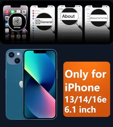 FNTCASE iPhone 13/14 uchun telefon g'ilofi: iPhone 16e g'ilofi Magnitli yarim shaffof mat orqa qopqoq Metall tugma Harbiy darajadagi himoya zarbaga chidamli qobiq to'liq tanani himoya qiluvchi nozik telefon g'ilofi - FNTCASE (1)