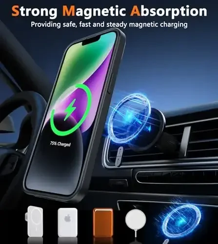 FNTCASE iPhone 13/14 uchun telefon g'ilofi: iPhone 16e magnitli yarim shaffof mat qopqoqli metall tugmali harbiy darajadagi zarbaga chidamli korpus to'liq himoya qiluvchi yupqa telefon g'ilofi - 4