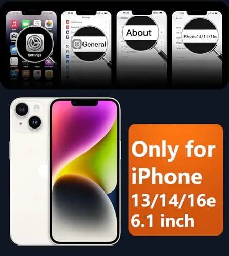 FNTCASE iPhone 13/14 uchun telefon g'ilofi: iPhone 16e magnitli yarim shaffof mat qopqoqli metall tugmali harbiy darajadagi zarbaga chidamli korpus to'liq himoya qiluvchi yupqa telefon g'ilofi - 2