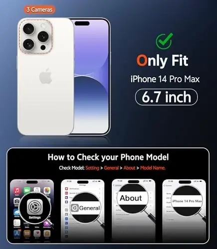 FNTCASE iPhone 14 Pro-Max uchun g'ilof: Magnit mat teksturali harbiy standartga mos tushishdan himoya qiluvchi yarim shaffof telefon qopqog'i - Ingichka, mustahkam, zarbga chidamli himoya bumperli telefon g'ilofi (C-Purple) - FNTCASE (1)