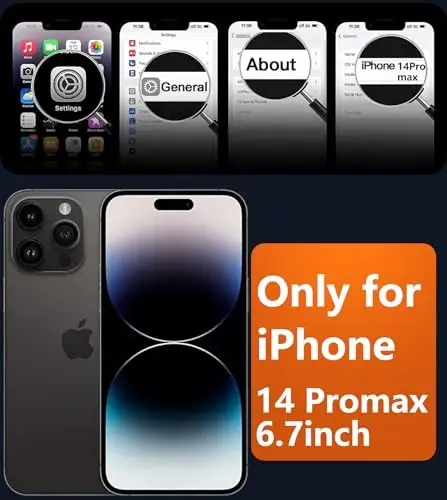 FNTCASE iPhone 14 Pro Max uchun mat qopqoq: magnitli ingichka yarim shaffof zarbga chidamli mobil telefon qopqog'i | Harbiy darajadagi zarbga chidamli qattiq himoya telefon bamperi - 2