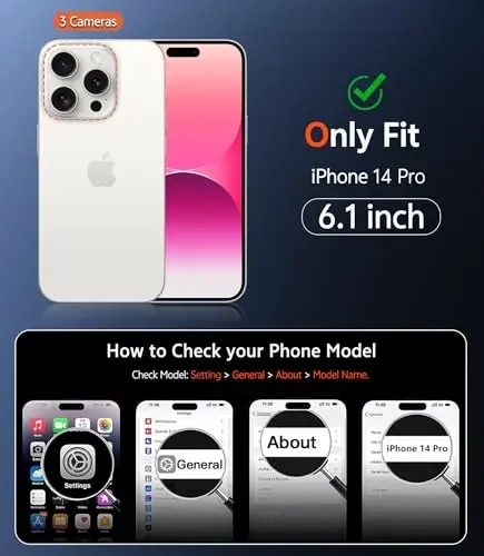 FNTCASE iPhone 14 Pro uchun g'ilof: Magsafe bilan mos keladigan mat magnit telefon g'iloflari, ekran himoyachisi bilan, ingichka, sarg'ayishga qarshi, zarbga chidamli, himoya qiluvchi yarim shaffof telefon qopqog'i (C-pushti) - FNTCASE (1)