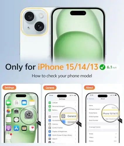 FNTCASE for iPhone 15/14/13 Case, Fit for Magsafe, Glass Screen Protector | Translucent Matte, Magnetic Phone Cases, 14FT Military Grade Drop Protection, Slim Shockproof Protective Cover, Light Moss - 2
