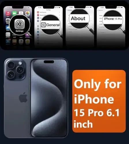 FNTCASE iPhone 15 Pro uchun g'ilof: Magnitli mat o'tkazuvchan harbiy darajadagi tushishdan himoya qiluvchi telefon g'ilofi | Zarba o'tkazmaydigan yupqa mustahkam bardoshli himoya bamperi - 2