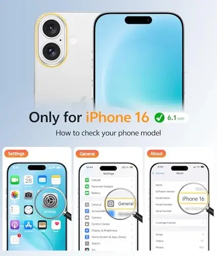 FNTCASE for iPhone 16 Case: [Compatible with Magsafe] Translucent Matte Cases with [Full Camera Protection] [Screen Protector] Military Grade Shockproof Protective Phone Cover - White - FNTCASE (1)