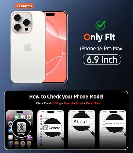 FNTCASE iPhone 16 Pro-Max uchun g'ilof: Magsafe bilan mos keluvchi mat magnitli telefon g'iloflari, ekran himoyachisi bilan, ingichka, sarg'aymaydigan, mustahkam, zarbga chidamli, shaffof himoya g'ilofi (C-Orange) - FNTCASE (1)