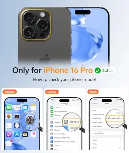 FNTCASE iPhone 16 Pro uchun g‘ilof: Magnitli mat yarim shaffof harbiy standartga mos zarbaga chidamli telefon g‘ilofi | Yengil, mustahkam, bardoshli himoya bamperi - 2
