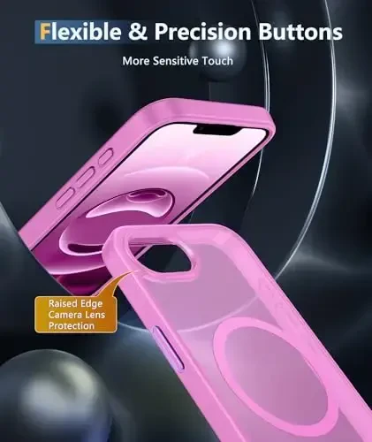 FNTCASE iPhone 16e Phone Case uchun: iPhone 16E 2025 Magnit Matt Harbiy Standartga Muofiq Tushishdan Himoya Qiluvchi Telefon G'ilofi | Yupqa Sirpanishga Qarshi Chidamli Zarba o'tkazmaydigan G'iloflar - 5