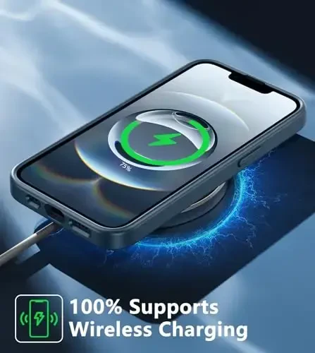 FNTCASE iPhone 16e uchun g‘ilof Shaffof: Magsafe bilan mos keladigan telefon g‘iloflari Yaxshi sarg‘ayishga qarshi Harbiy darajadagi zarbadan himoya Qattiq zarbga chidamli himoya Shaffof mobil telefon qopqog‘i (D-ko‘k) - 5