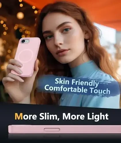 FNTCASE iPhone 16e uchun telefon g‘ilofi: iPhone 16E 2025 magnitli mat harbiy darajadagi tushishdan himoya telefon qopqog‘i | Yupqa sirpanishga qarshi bardoshli zarbga chidamli g‘iloflar - 7