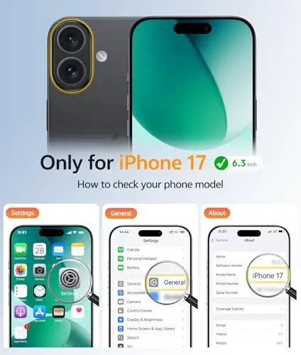 FNTCASE iPhone 17 uchun telefon g'ilofi: Magnitli yarim shaffof mat [To'liq qamrovli kamera himoyasi] [Ekran himoyachisi] Harbiy darajadagi zarbga chidamli ingichka qopqoq tushishdan himoya qiluvchi g'iloflar - Yashil - FNTCASE