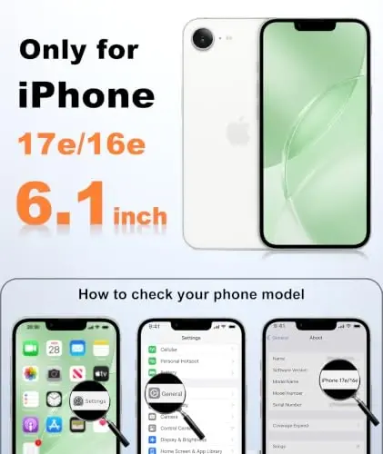 FNTCASE for iPhone 17e Case Light Green: Translucent iPhone 16e Cases Compatible with MagSafe, Camera Protection & Tempered Glass Protector, 14FT Military Grade Drop Tested, Matte Skin-Friendly Cover - 2