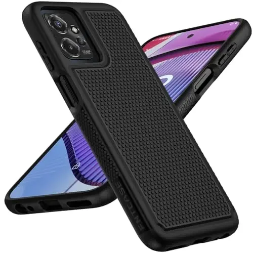FNTCASE Motorola Moto G-Power-5G 2023 uchun G'ilof: Moto G 5G 2023 G'ilof Ikki Qavatli Zarba o'tkazmaydigan Himoya Tuzilgan Dizayn Mobil Telefon Qopqog'i Og'ir Rugged Tough Back Hardshell Hybrid Yengil Asosiy G'ilof - 1