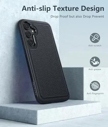 FNTCASE Samsung Galaxy A35-5G uchun g'ilof: A55-5G ikki qavatli himoya kuchli telefon qopqog'i zarbga chidamli qo'pol sirpanmaydigan teksturali orqa - Harbiy himoya bamperi qattiq - 2024, 6.6 dyuym - 5