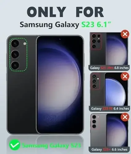 FNTCASE Samsung Galaxy S23 uchun g'ilof: Ikki qatlamli og'ir yuk mobil telefon himoya qopqog'i zarbaga chidamli, sirpanmaydigan teksturali - Harbiy tomchidan himoya tamponi - 2023, 6.1 dyuym yalpiz yashil - 2