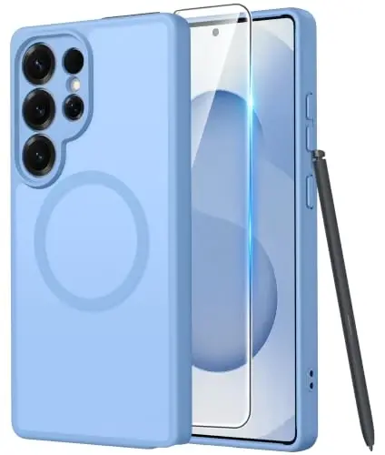 FNTCASE for Samsung Galaxy S25 Ultra Case, Compatible with Magsafe | Screen Protector, Full Camera Protection, Translucent Matte, 14FT Military Grade Drop Proof, Protective Phone Cover - 1