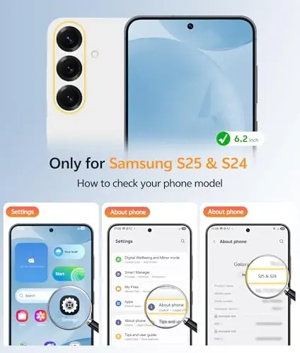 FNTCASE Samsung Galaxy S25/S24 uchun g‘ilof: Galaxy S24/S25 Telefon G‘ilofi [Magsafe bilan mos keladi] Shaffof Mat G‘ilof [Ekran Himoyachisi] Harbiy Darajadagi Zarbga Chidamli Himoya Telefon Qopqog‘i - Och Ko‘k - FNTCASE (1)