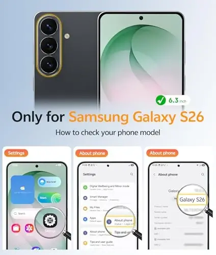 FNTCASE for Samsung Galaxy S26 Case, Fit for Magsafe, with Screen Protector | Full Camera Protection, Translucent Matte, 14FT Military Grade Drop Proof, Shockproof Protective Phone Cover, Green - FNTCASE (1)