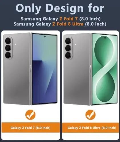 FNTCASE for Samsung Galaxy Z Fold 8 Ultra / Z Fold 7 Case, Fit for Magsafe | Screen Protector, Translucent Matte, 18FT Military Grade Drop Protection, Shockproof Protective Phone Cover, Green - 2
