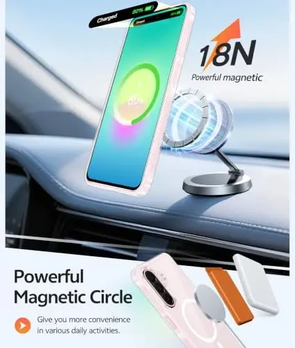 FNTCASE uchun Galaxy A27 5G Telefon Gilof: Samsung A27 Giloflari uchun [Magsafe bilan mos keladi] [Ekran himoyasi] Harbiy darajadagi tushishdan himoya qilish, sariqqa qarshi tiniq orqa, yupqa zarbaga chidamli himoya qopqog'i - Tiniq - 3