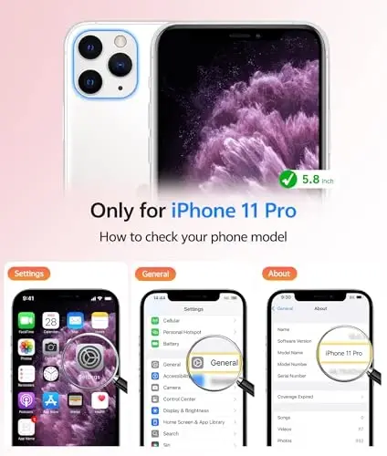 FNTCASE uchun iPhone 11 Pro G'ilofi: [Magsafe bilan mos keladi] Yarim shaffof matli magnit telefon g'ilofi - Harbiy darajadagi tushishdan himoya qiluvchi zarbaga chidamli iPhone 11Pro 2019 g'iloflari uchun - To'q pushti - FNTCASE (1)