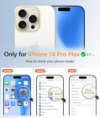 FNTCASE uchun iPhone 14 Pro Max g‘ilofi: [Magsafe bilan mos keladi] [To‘liq kamera muhofazasi] [Ekran muhofazasi] bilan yarim shaffof mat g‘iloflar Harbiy darajadagi zarbaga chidamli himoya telefon qopqog‘i - Muz ko‘k - FNTCASE (1)