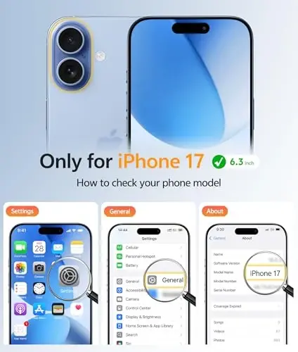 FNTCASE uchun iPhone 17 G‘ilofi: [Magsafe bilan mos keladi] [Ekran Himoyachisi] Sarg‘ayishga qarshi Shaffof Magnetic Telefon G‘ilofi - Harbiy darajadagi Zarbaga chidamli Tomchidan himoya qiluvchi himoya g‘iloflari - Shaffof - FNTCASE (1)