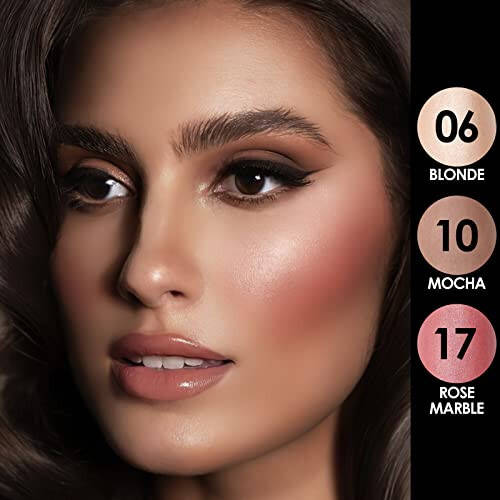 FOCALLURE 3 Pcs Cream Contour Sticks, Shades with Highlighter & Bronzer & Blush, Non-greasy Long-wear Face Contouring Pen, Easy to Sculpt the Face and Create a Lightweight Finishing Makeup, LIGHT-MEDIUM - 2