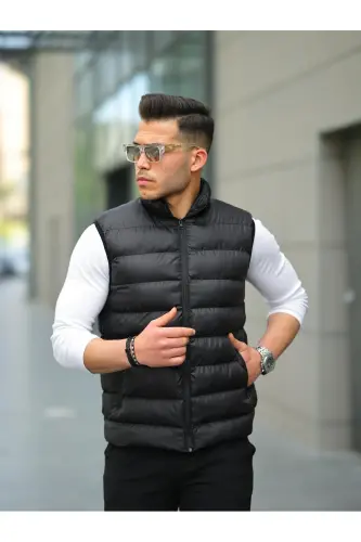Focus Store Black Puffer Vest - TREND YAŞAR (1)